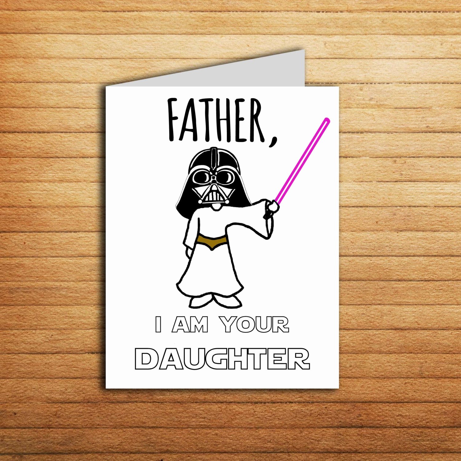 star wars card for dad darth vader funny