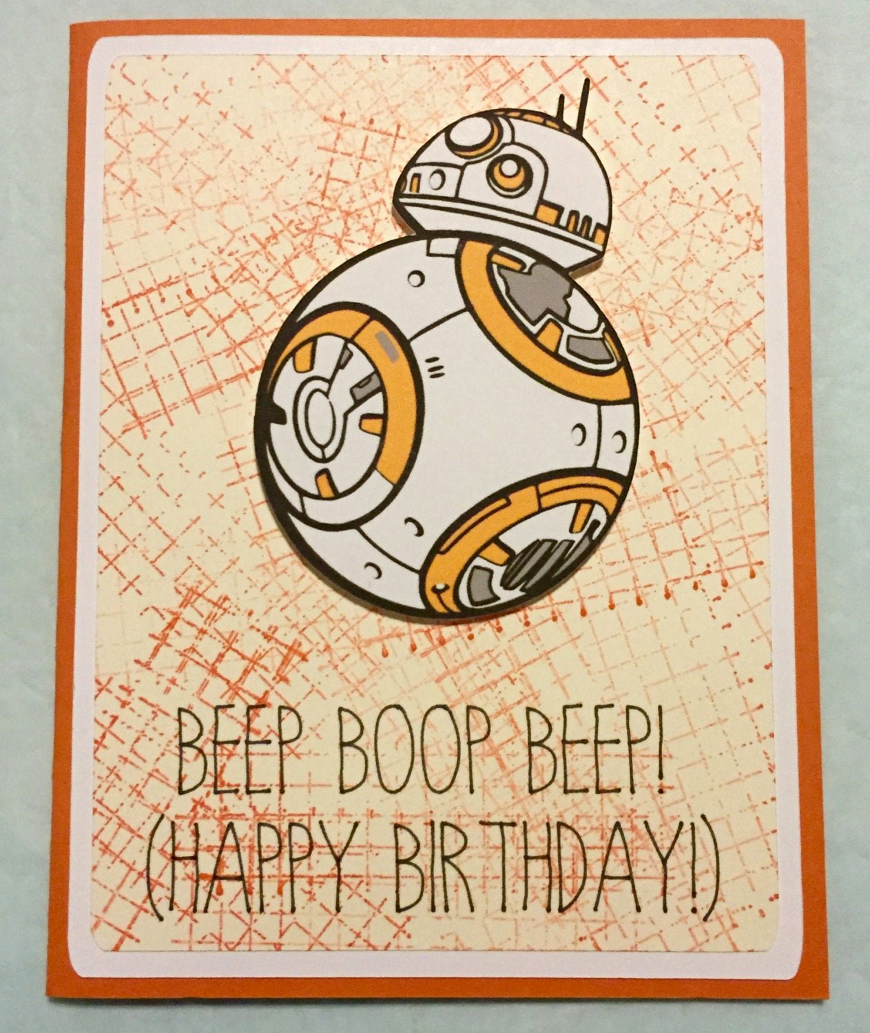 Star Wars Birthday Card Printable Luxury Disney Star Wars Bb8 Birthday Greeting Card