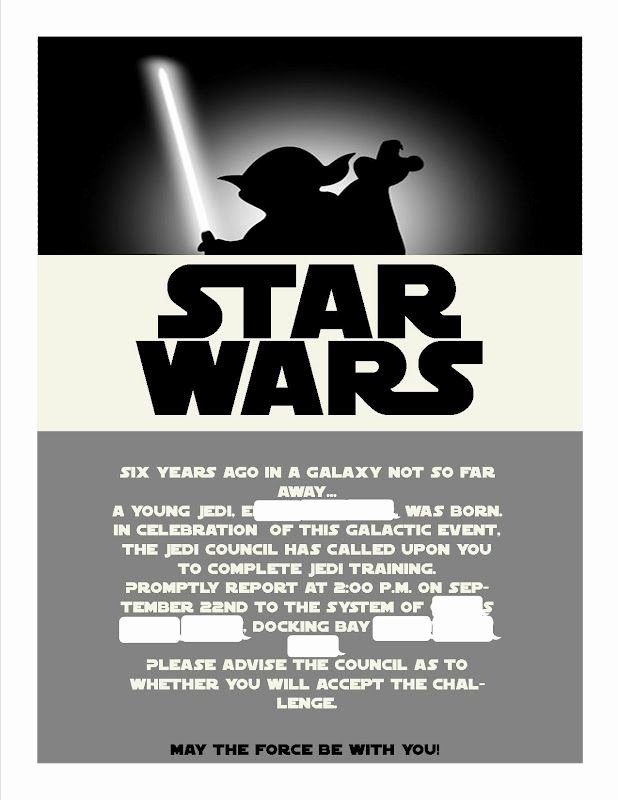 Star Wars Birthday Party Invitation Beautiful Star Wars Invitations Template Google Search Party Star Wars In 2019