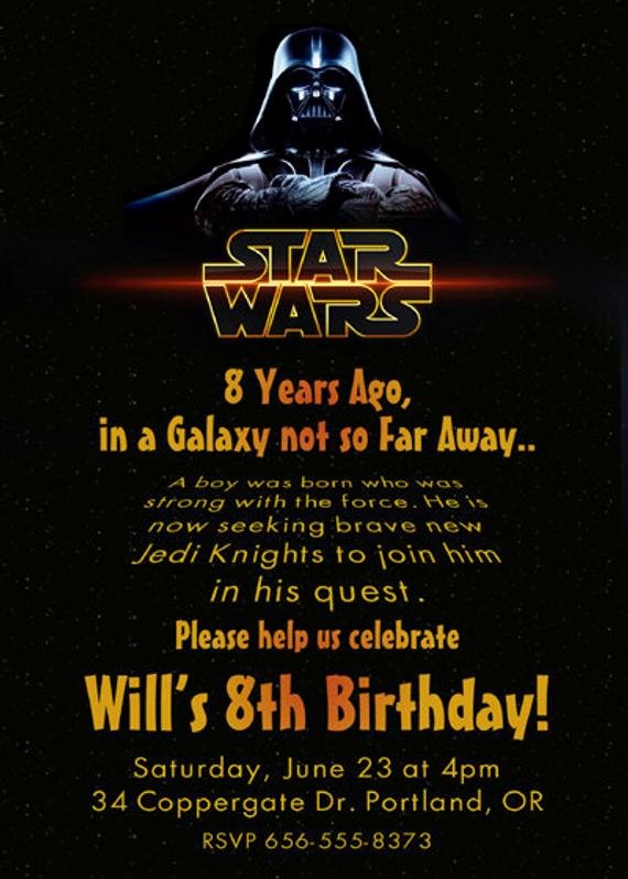 Star Wars Party Invitations Best Of Unavailable Listing On Etsy