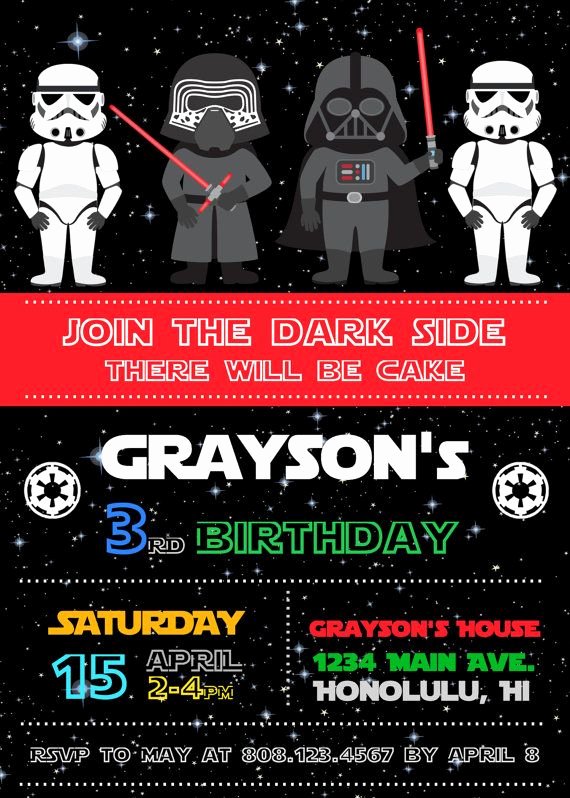 Star Wars Party Invitations Fresh Free Star Wars Birthday Invitations – Free Printable Birthday Invitation Templates – Bagvania