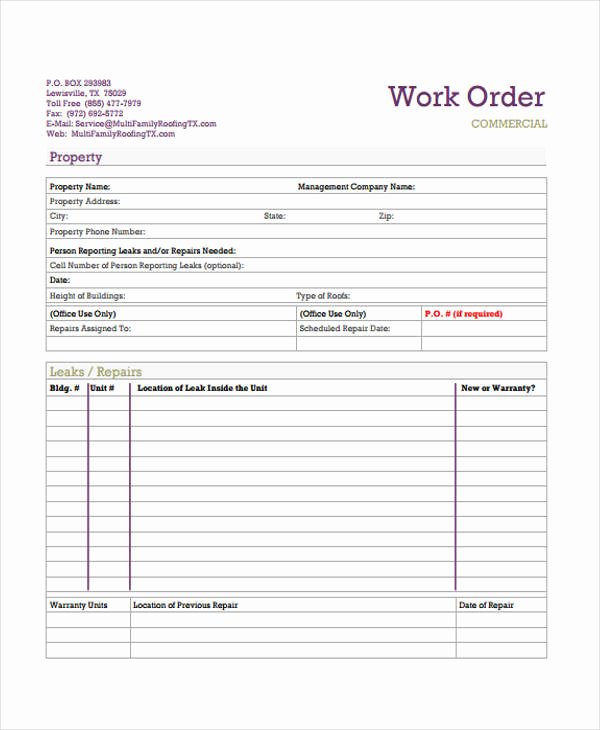 Stop Work order Template Elegant Work order Templates 9 Free Pdf format Download