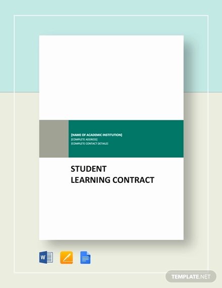 Student Academic Contract Template Lovely 11 Student Academic Contract Template Examples Pdf Word Google Docs Apple Pages