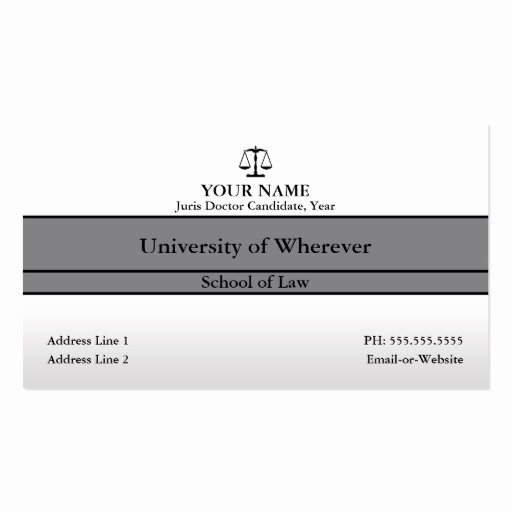 Student Business Cards Template Beautiful Law Student Business Card Templates