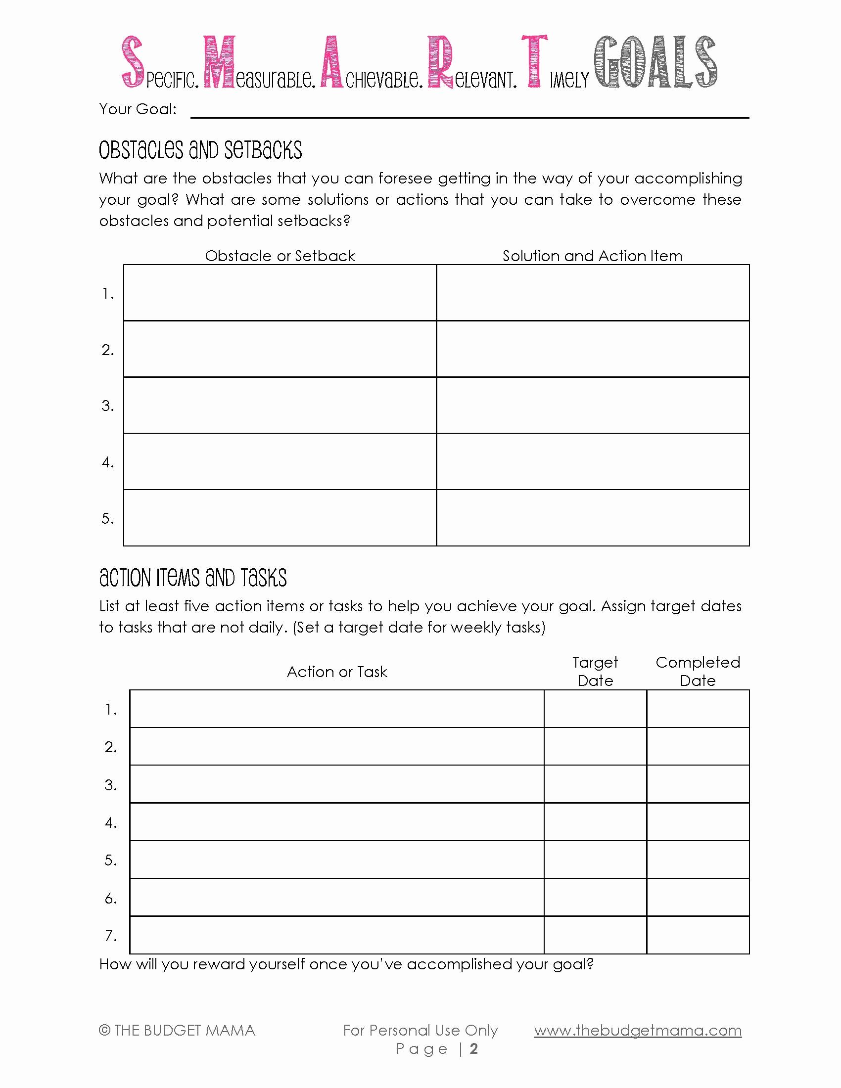 Student Goal Setting Worksheet Pdf Elegant How to Set Goals and Achieve them so Blessed to Be A Life Coach