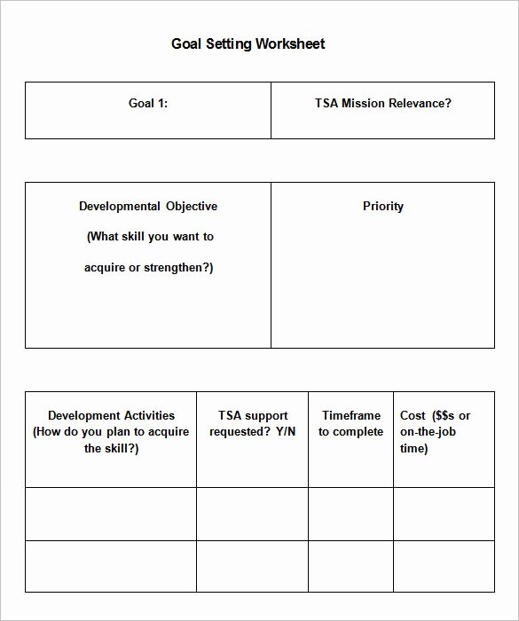 Student Goal Setting Worksheet Pdf Fresh 8 Goal Setting Worksheet Templates Free Word Pdf Documents Download