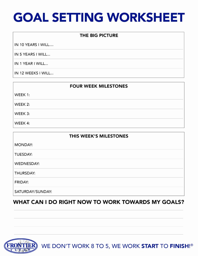 Student Goal Setting Worksheet Pdf Luxury Download now Goal Setting Worksheet Frontier Title