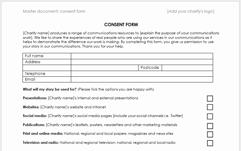 Student Release form Template Best Of Case Study Consent form Template
