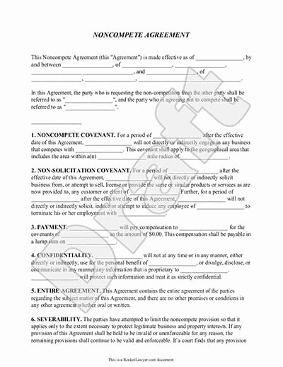 Subcontractor Non Compete Agreement Awesome Non Pete Agreement New York Template