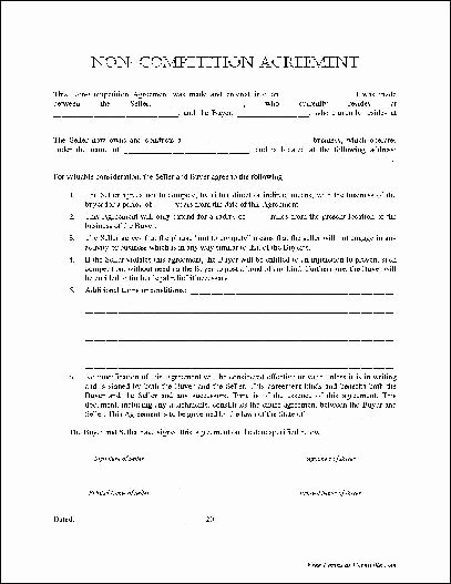 Subcontractor Non Compete Agreement Template Lovely Simple Contract Agreement