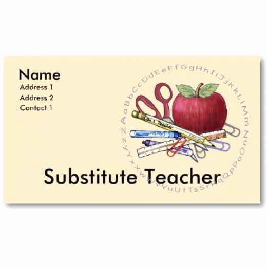Substitute Teacher Business Card Inspirational Learning How to Be A Good Substitute Teacher