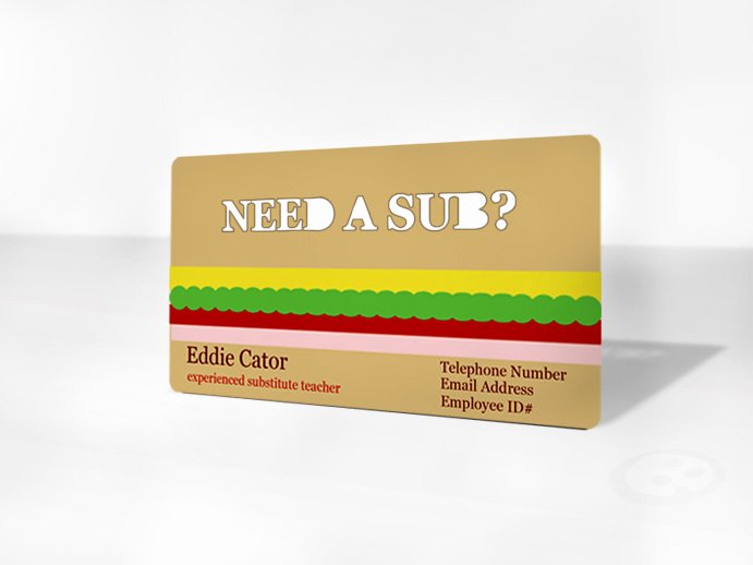Substitute Teacher Business Cards Awesome the Importance Of Business Cards for Subs Sub Sidekick Blog