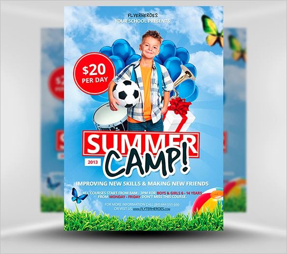 Summer Camp Flyer Template Free Elegant 14 Best Summer Camp Flyer Templates