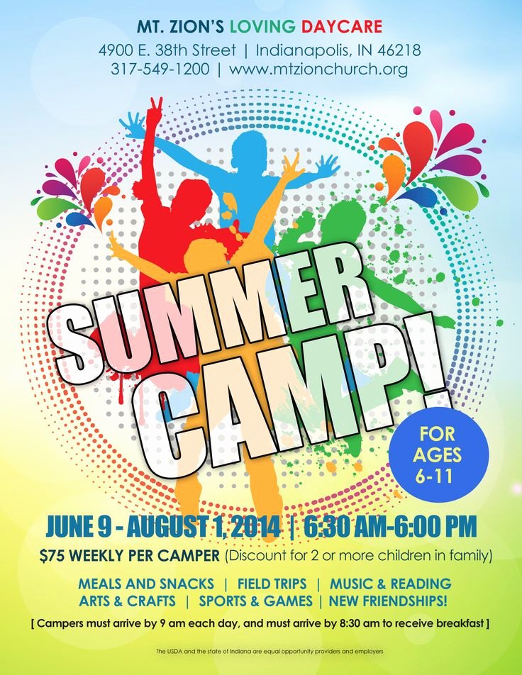 Summer Camp Flyer Template Free Inspirational Summer Camp Flyer Idea Kid Min Pinterest