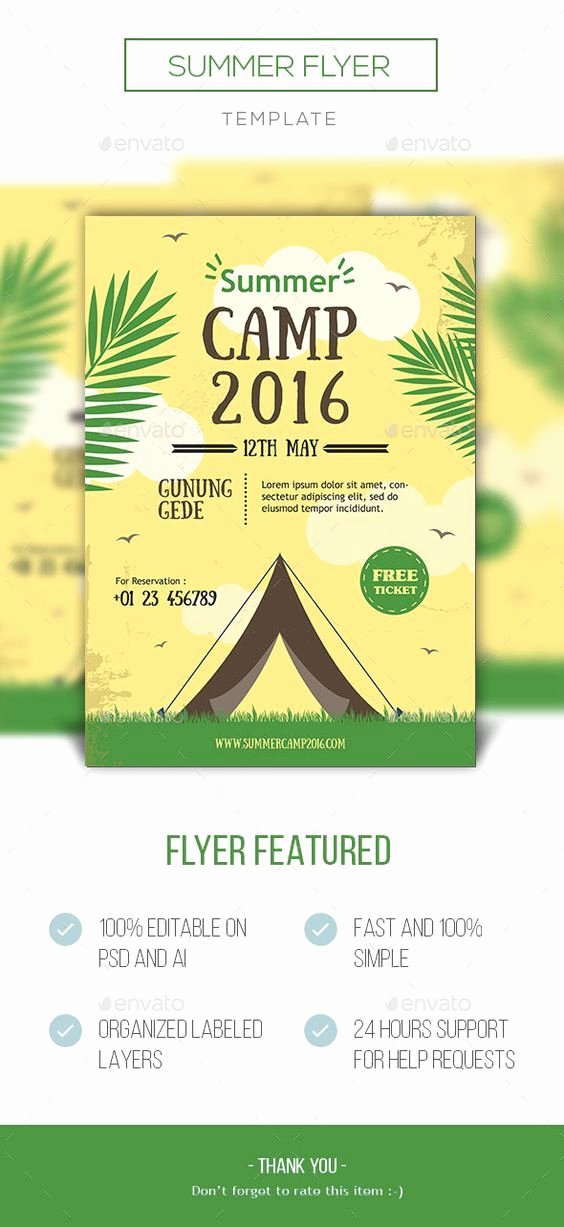 Summer Camp Flyer Template Free Lovely 10 Best Camp Images On Pinterest