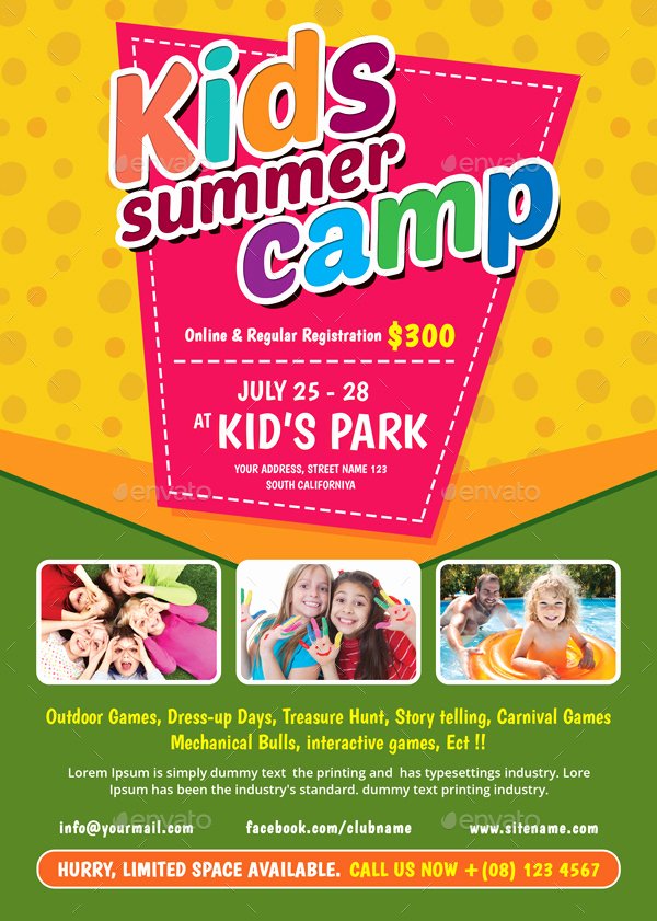 Summer Camp Flyer Template Free Lovely Kids Summer Camp Flyer by themedevisers