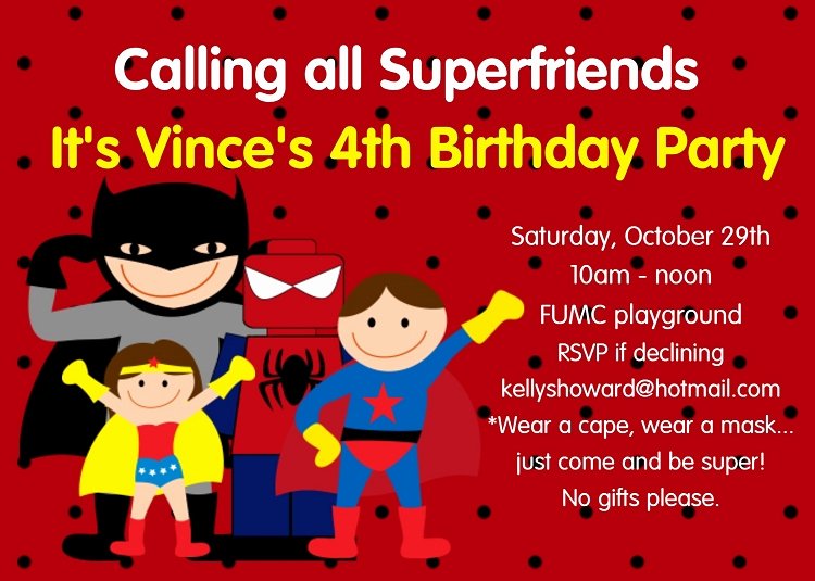 Super Hero Birthday Invitations Inspirational Superhero Birthday Party Invitations