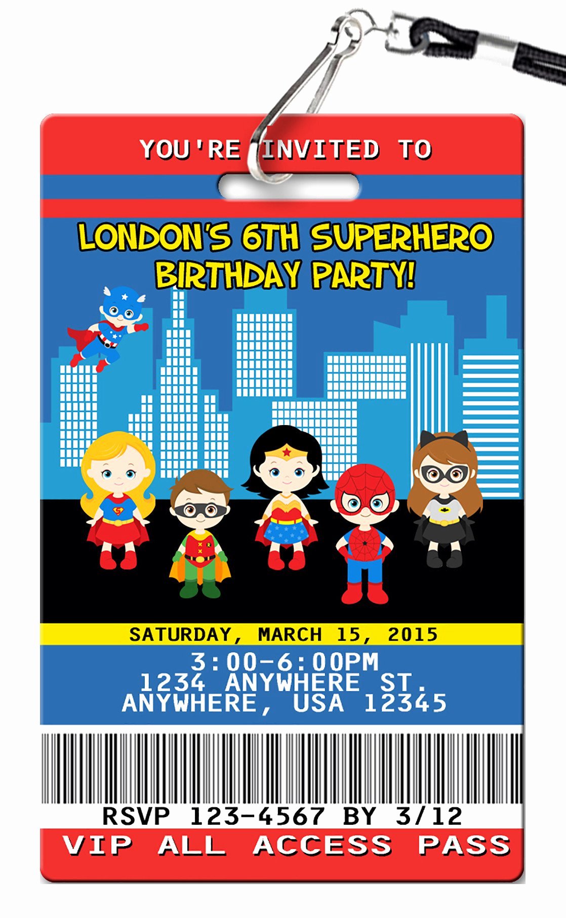 Superhero Girl Birthday Invitations Fresh Superhero Birthday Invitations Pvc Invites Vip