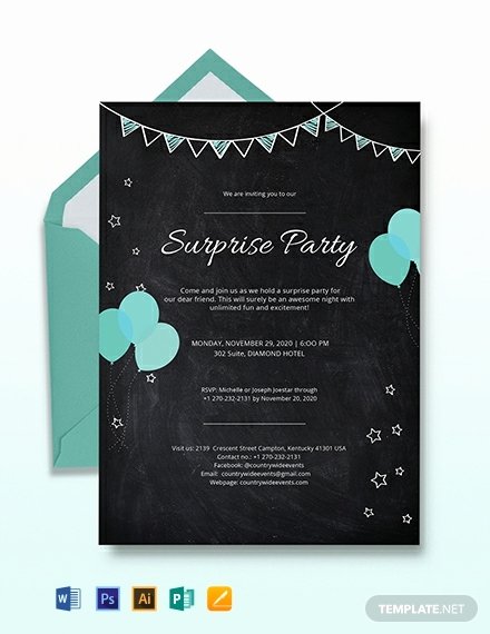 Surprise Party Invitations Templates Free Elegant 631 Free Psd Invitation Templates