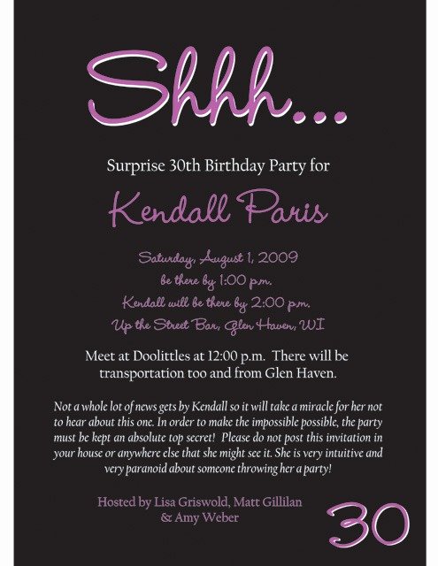 Surprise Party Invitations Templates Free Elegant Free Printable Surprise Party Invitation