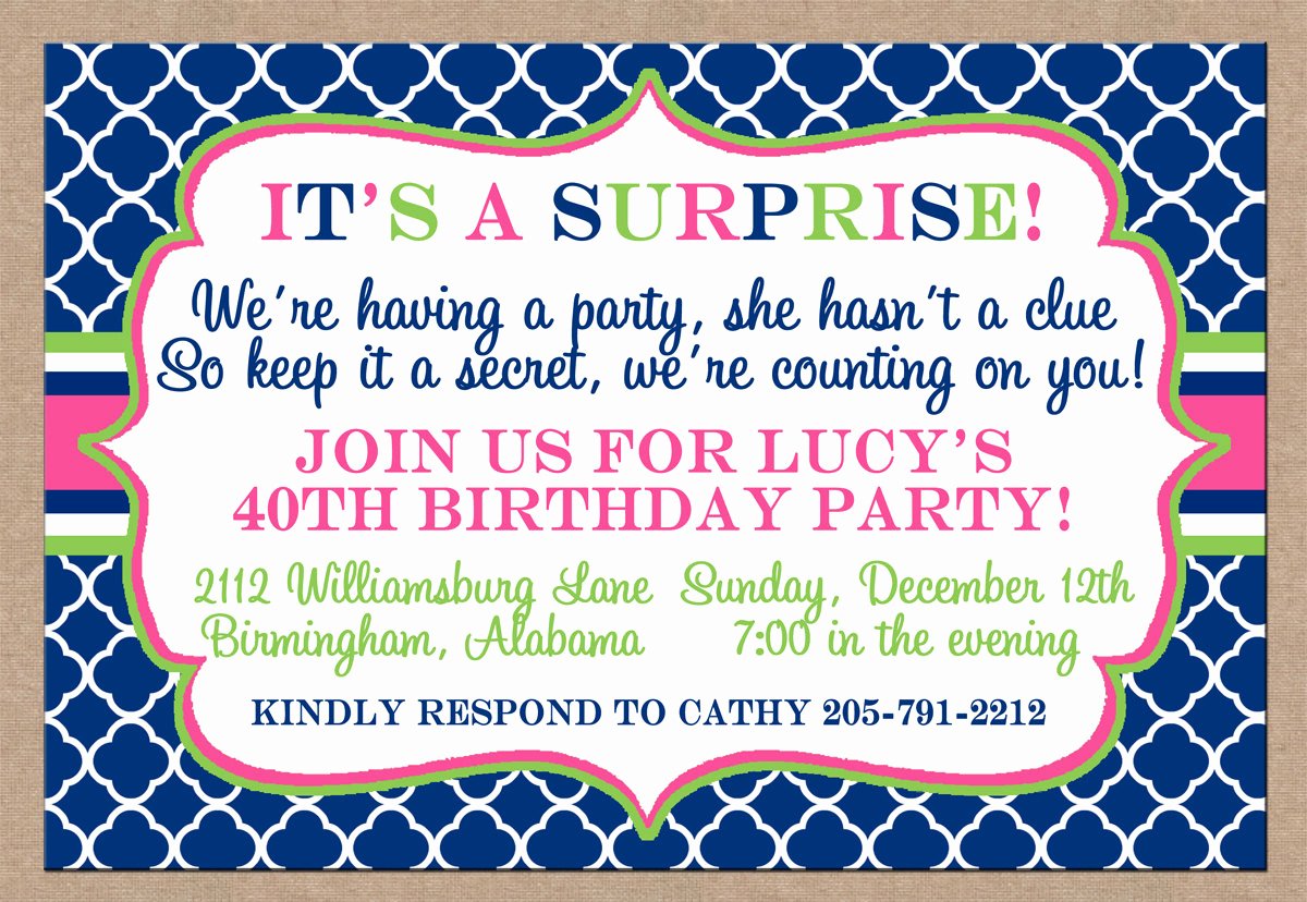 Surprise Party Invites Templates Elegant Free Surprise Birthday Party Invitations Templates
