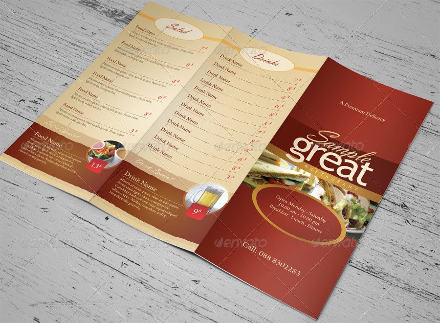 Take Out Menu Template Awesome 14 Takeout Menu Designs &amp; Examples – Psd Ai