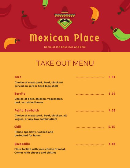 Take Out Menu Template Awesome Customize 24 Take Out Menu Templates Online Canva
