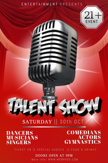Talent Show Flyer Template Free Fresh Talent Show Flyer Template