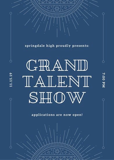 Talent Show Flyer Template Free New Customize 68 Talent Show Flyer Templates Online Canva