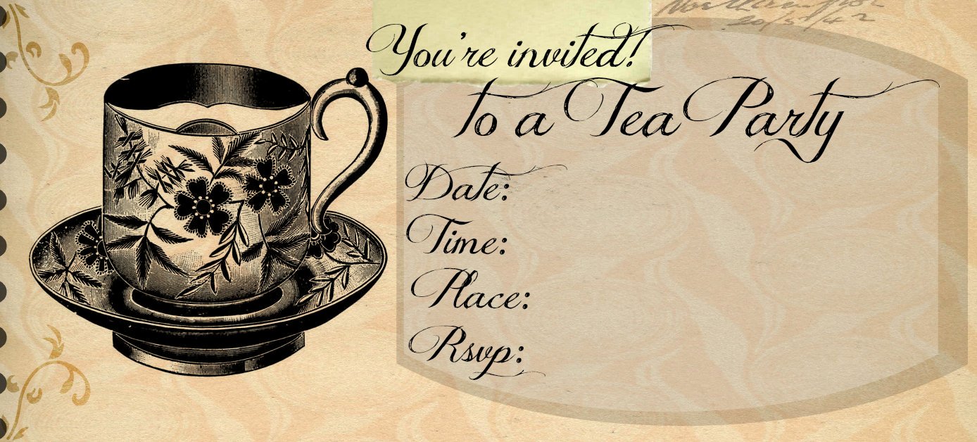 Tea Party Invitation Template Best Of Outlaw Home Tea Party Invitation Template