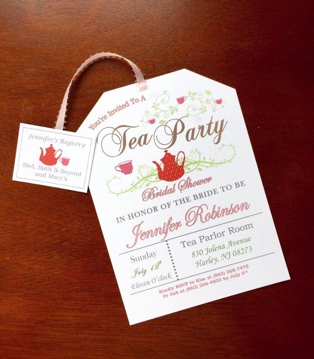 Tea Party Invitation Template Unique 25 Tea Party Invitation Designs Word Psd Ai