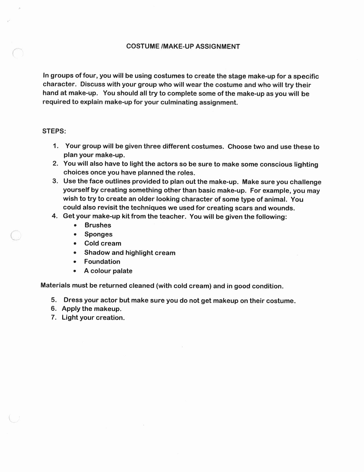Tech theatre Resume Template Beautiful This is A Group assignment for Students Involved In A theatre Tech or Production Course