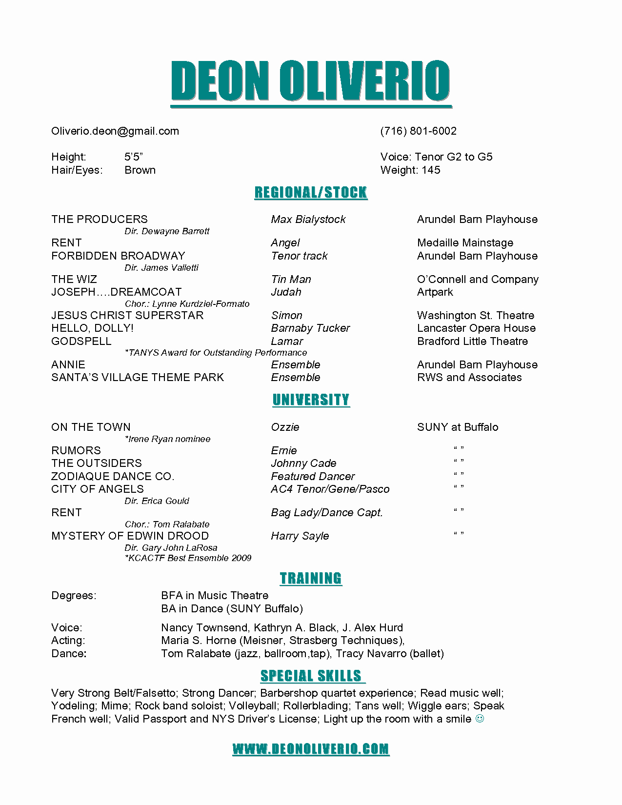 Tech theatre Resume Template Inspirational theatre Resume Example – Emmamcintyrephotography