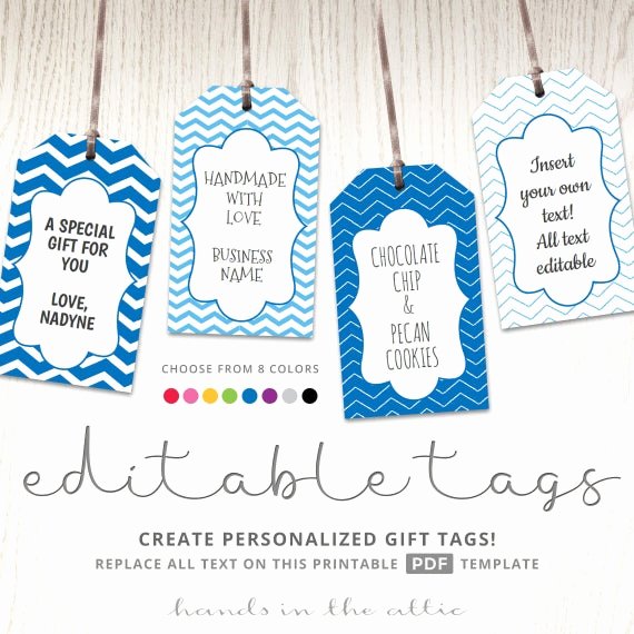 Template for Gift Tags New Editable T Tags T Tag Template Text Editable Chevron