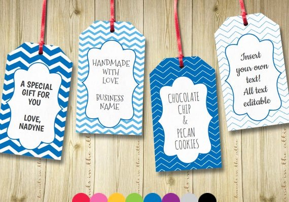 Template for Gift Tags Unique Editable T Tags T Tag Template Text by Handsintheattic