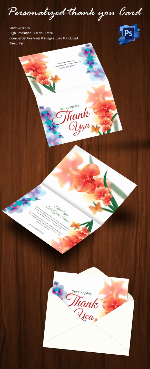 Thank You Card Template Word New 105 Thank You Cards – Free Printable Psd Eps Word Pdf Indesign format Download