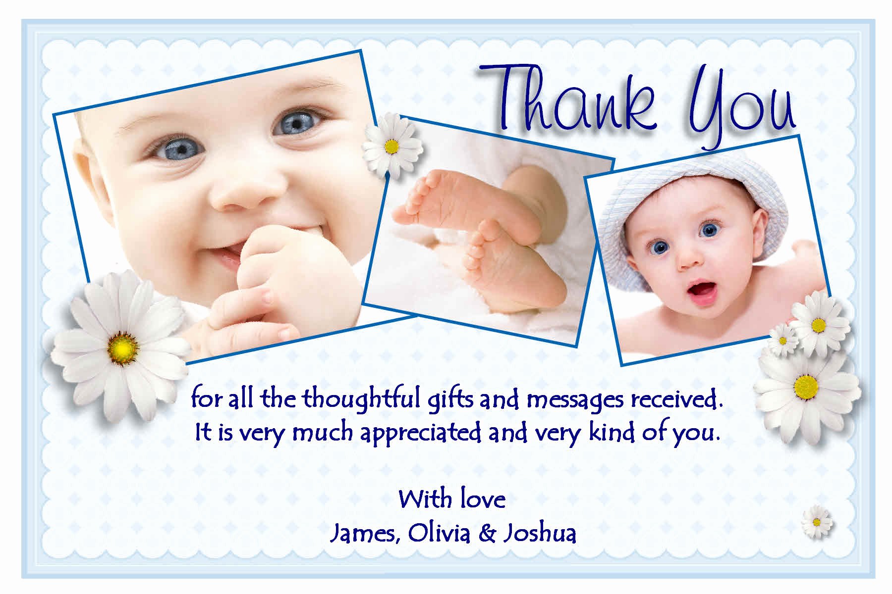Thank You Cards for Baptism Fresh Personalised Christening Thank You Cards Personalised Baptism Thank You Cards
