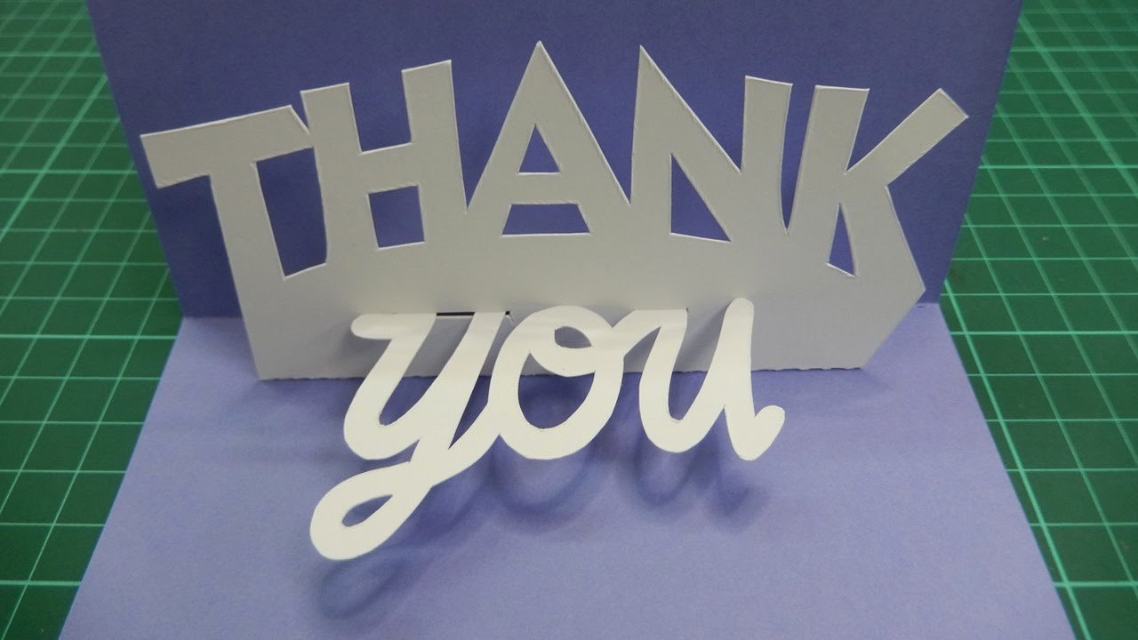 Thank You Pop Up Cards Unique Pop Up Thank You Card Tutorial 001