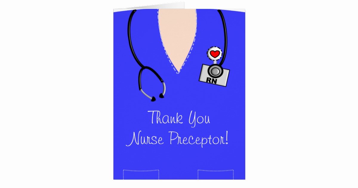 Thank You to Preceptor Awesome Nurse Preceptor Thank You Card Iv