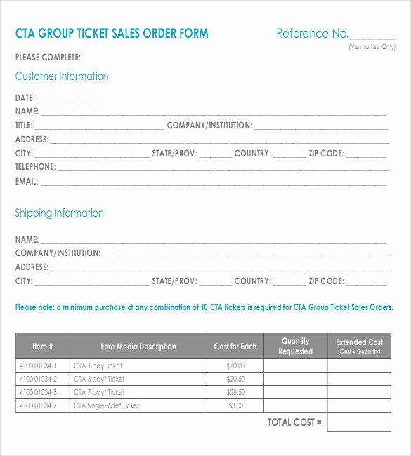 Ticket order form Template Awesome 25 Sales order Templates Ai Word
