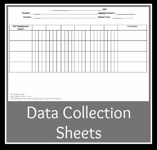 Tracking Student Progress Template Luxury Data Sheets for Tracking Iep Goals Sped
