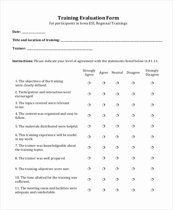 Training Feedback form for Employees New Sample form 18 Documents In Pdf
