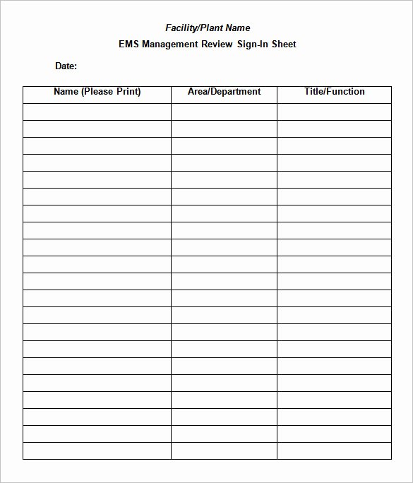 Training Sign Off Sheet Template Beautiful 75 Sign In Sheet Templates Doc Pdf
