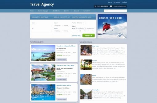 Travel Agency Advertising Samples Beautiful Travel Website Template Free Travel Agency Website Templates