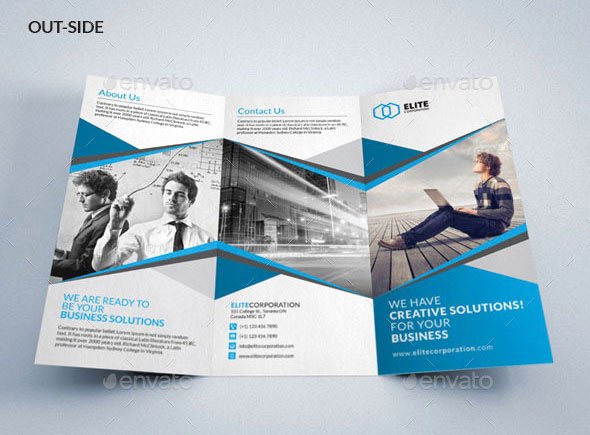 Tri Fold Brochure Psd Template Best Of 45 Best Psd Tri Fold Brochure Templates
