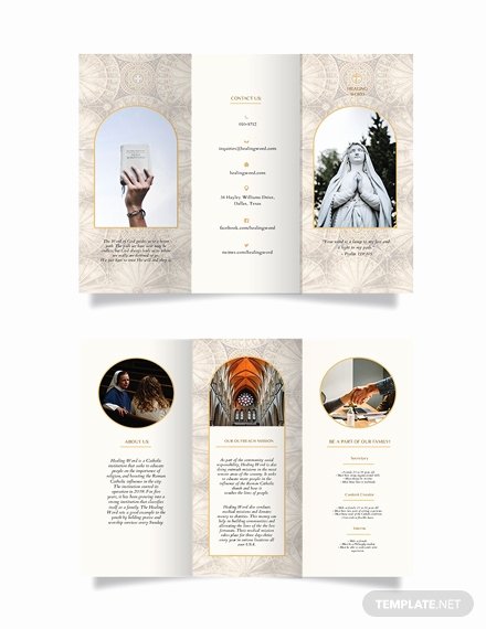 Tri Fold Brochure Template Illustrator Beautiful Catholic Tri Fold Brochure Template Word Psd Indesign Apple Pages