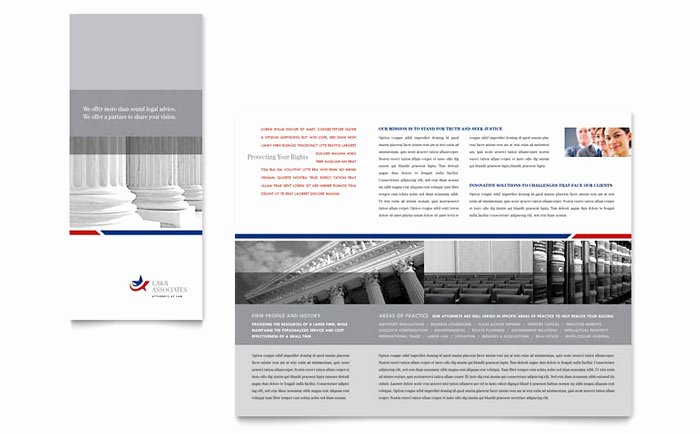 Tri Fold Brochure Template Illustrator Elegant Legal &amp; Government Services Tri Fold Brochure Template Design