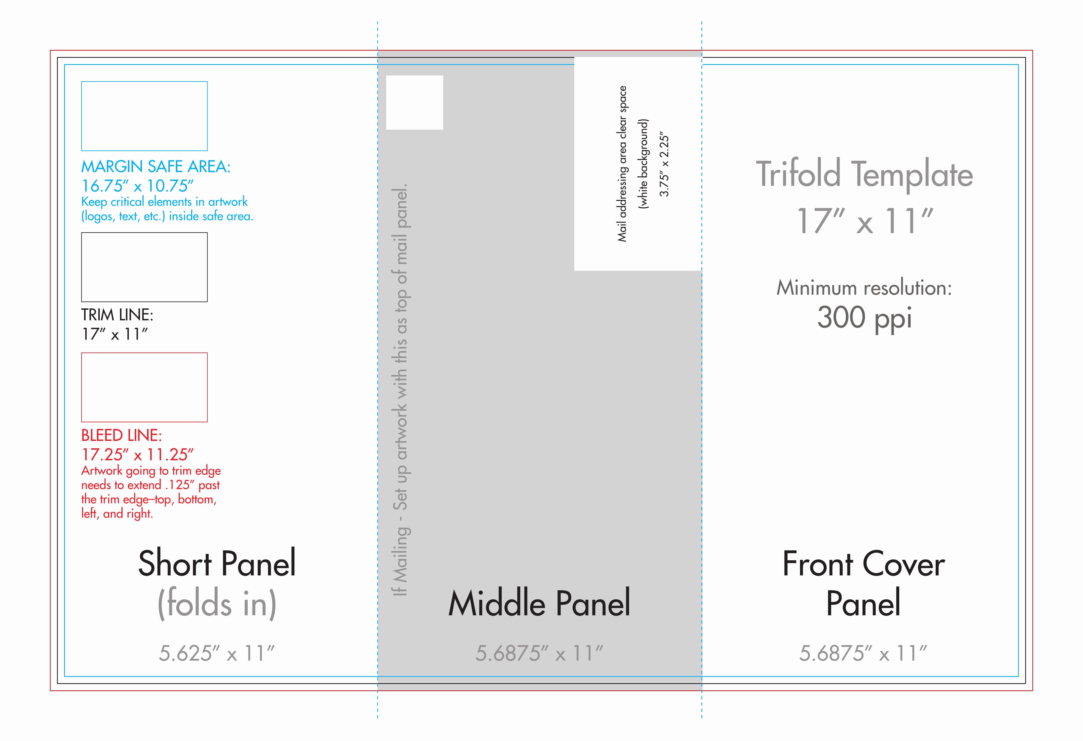 Tri Fold Brochure Template Illustrator Unique 11&quot; X 17&quot; Tri Fold Brochure Template U S Press
