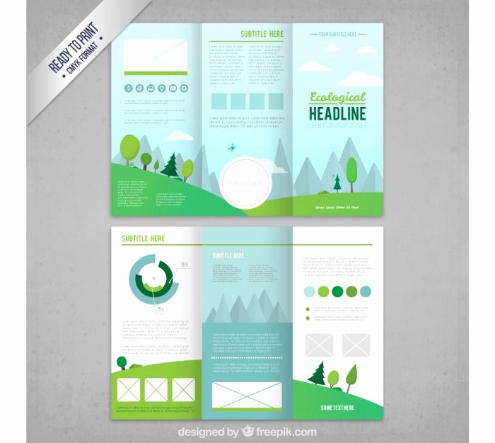 Trifold Brochure Template Illustrator Inspirational Tri Fold Brochure Template 20 Free Easy to Customize Designs