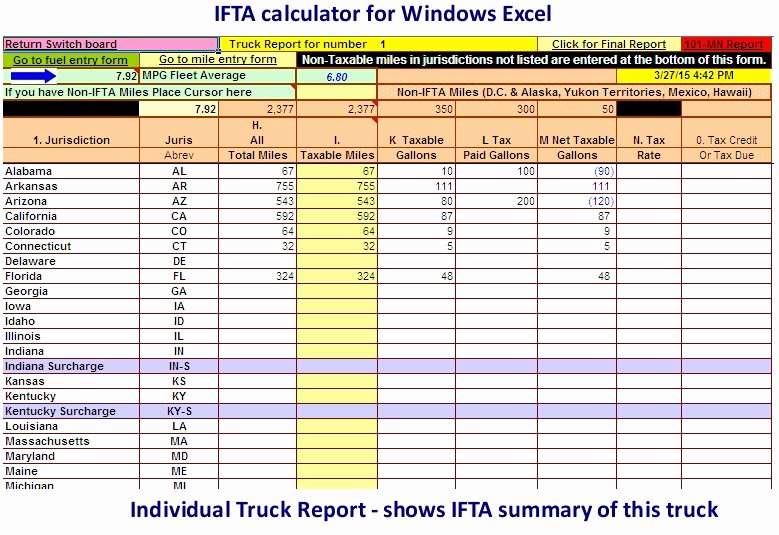 Truck Driver Trip Report Template Fresh Spreadsheet for Truckers